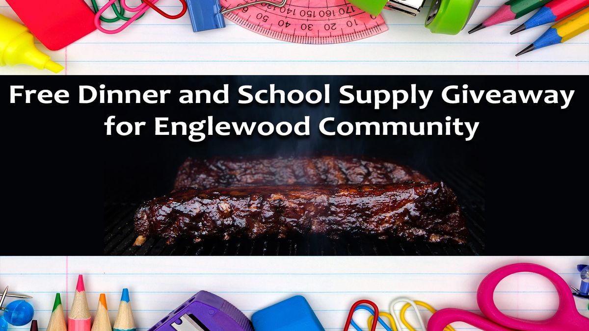 Community Dinner and School Supply Giveaway