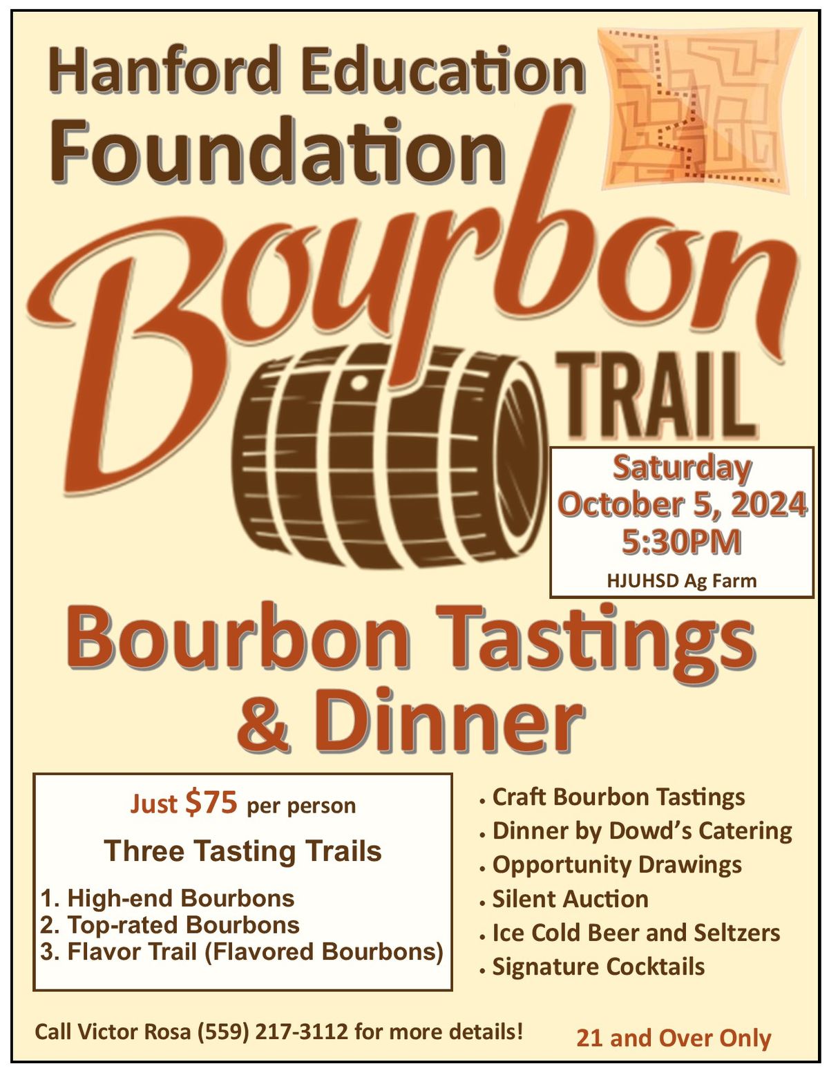 HEF Bourbon Trail 2024, Bourbon Tasting & Dinner