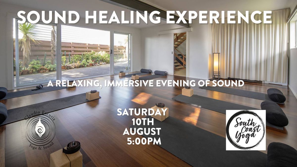 Sound Healing Experience with Claudio at South Coast Yoga