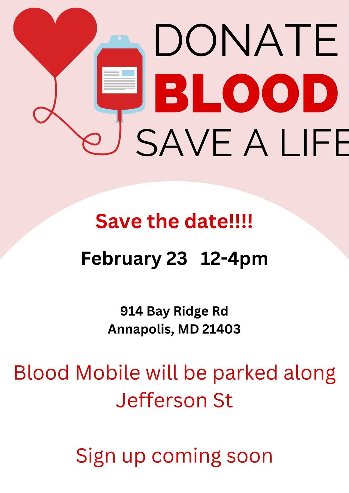 Eastport Blood Drive