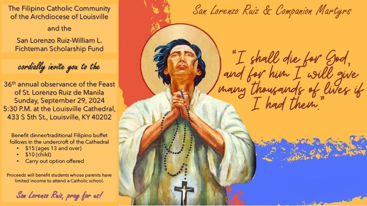 36th Annual Feast of San Lorenzo Ruiz de Manila