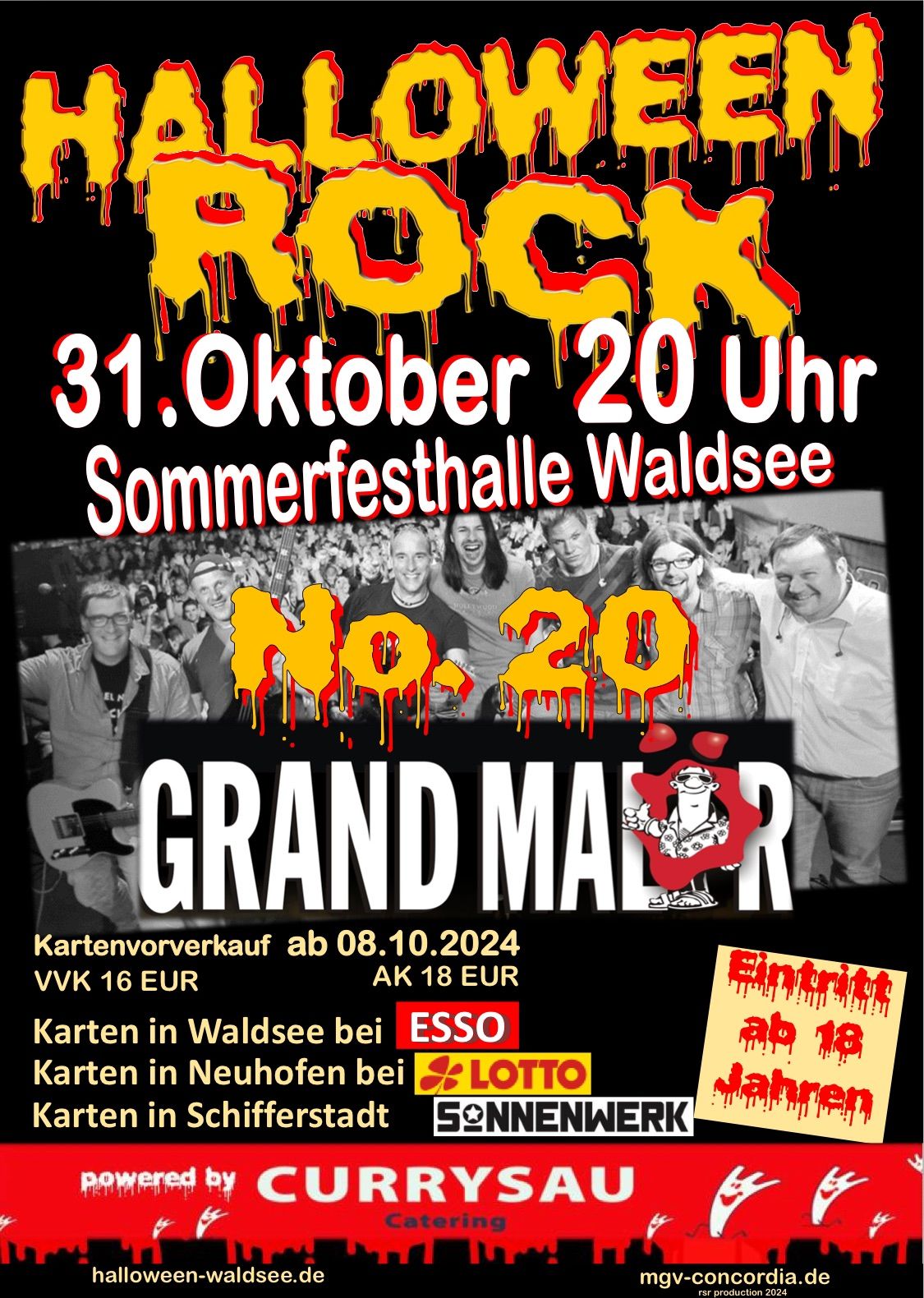 Halloween Party mit GRAND MAL\u00d6R in Waldsee