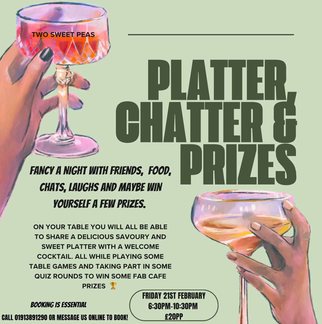 Platter, Chatter & Prizes \ud83e\udd42 \ud83c\udfb2 \ud83c\udccf 