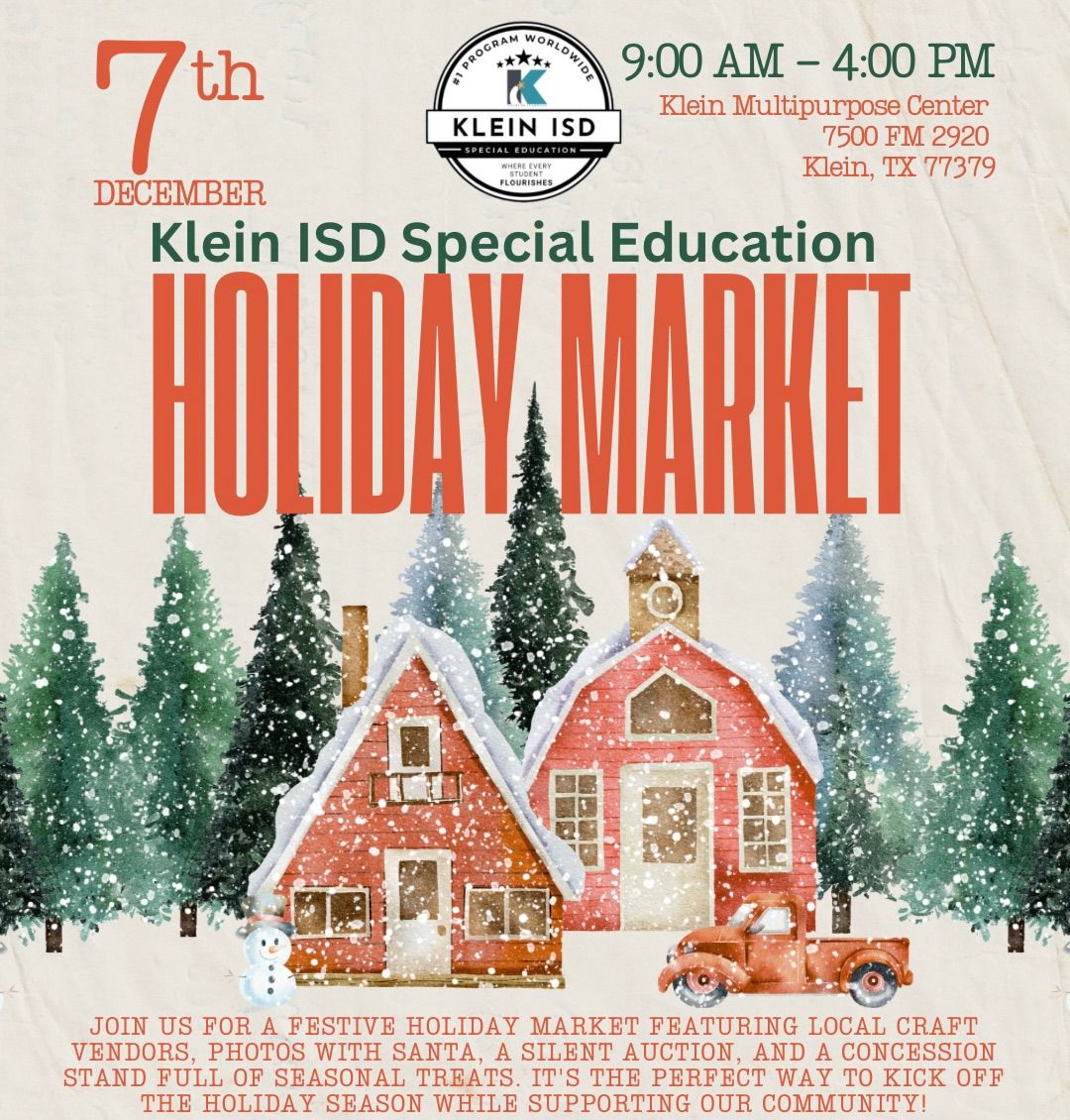 Klein ISD Special Education Holiday Market 