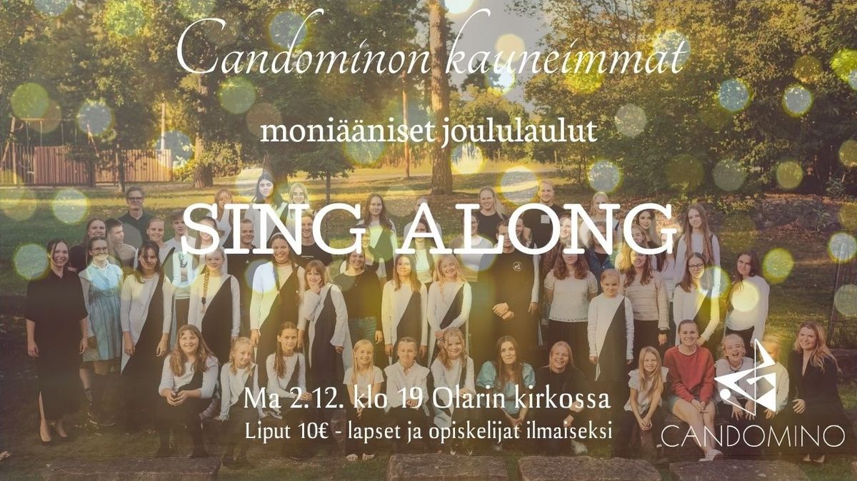 Candominon kauneimmat moni\u00e4\u00e4niset joululaulut - sing along