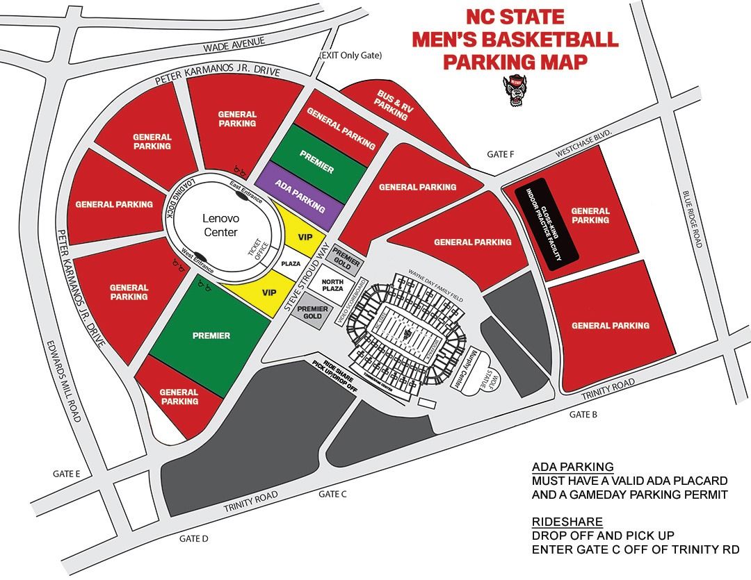 PARKING: Wake Forest Demon Deacons vs. North Carolina State Wolfpack