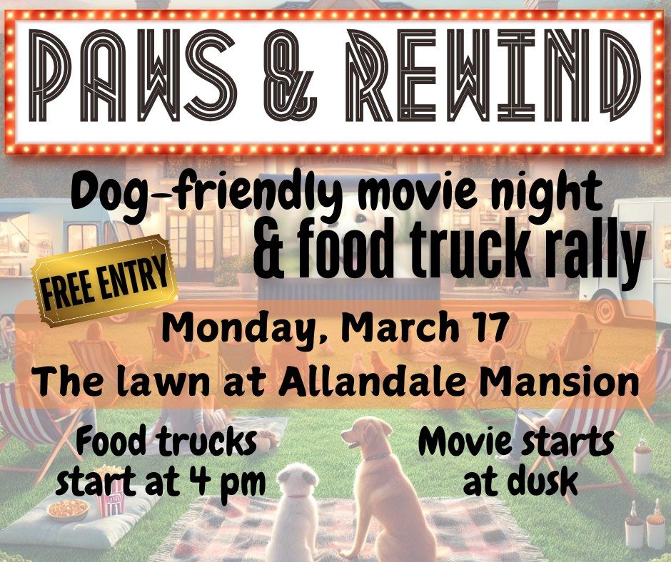 Paws & Rewind Dog Friendly Outdoor Movie 