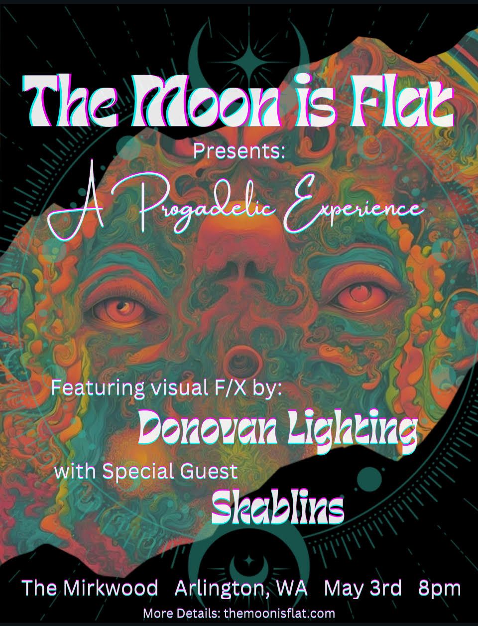 Moon is Flat and the Skablins - a ska and rock psychedelic experience with visual F\/X