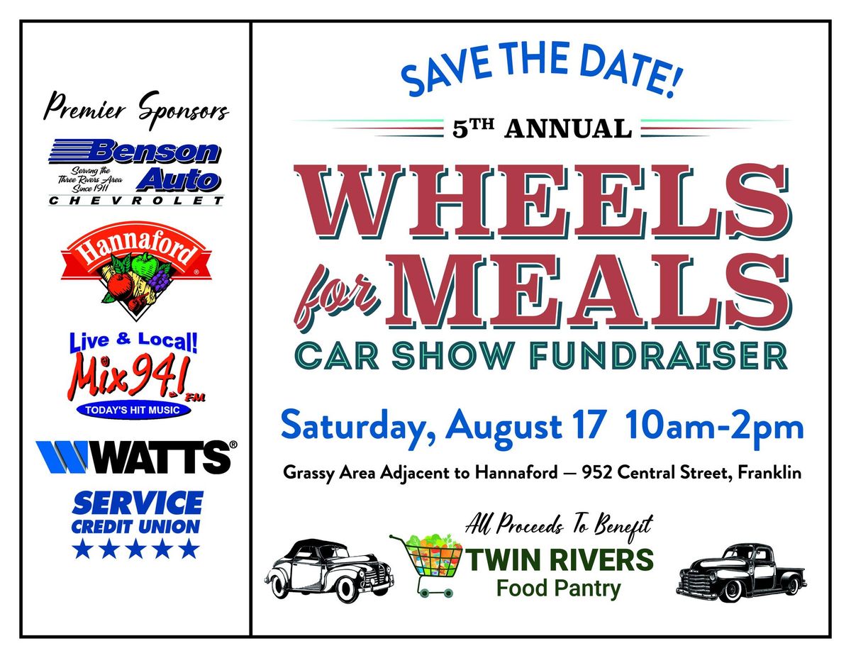5th Annual Wheels for Meals Car Show