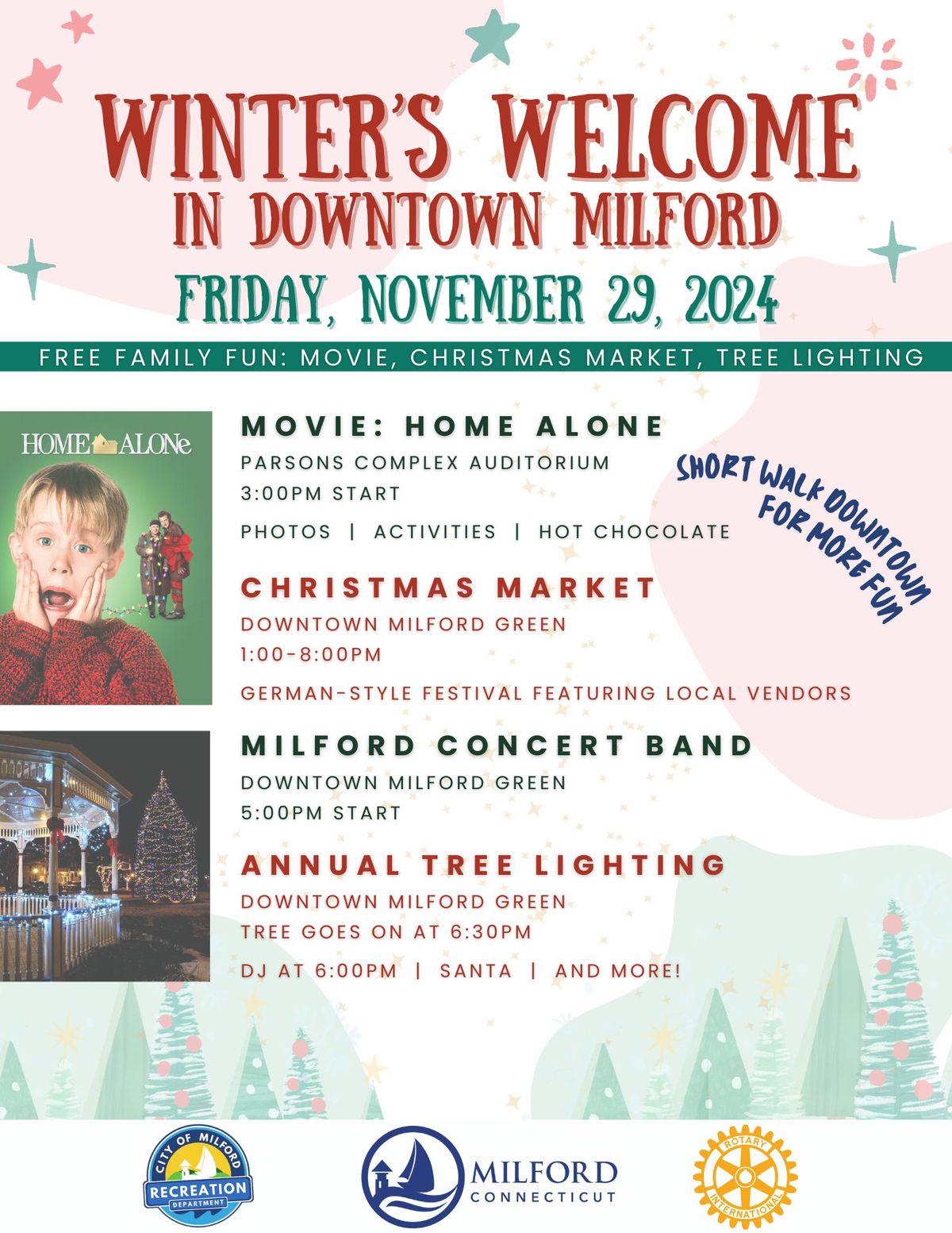 Winter's Welcome in Downtown Milford