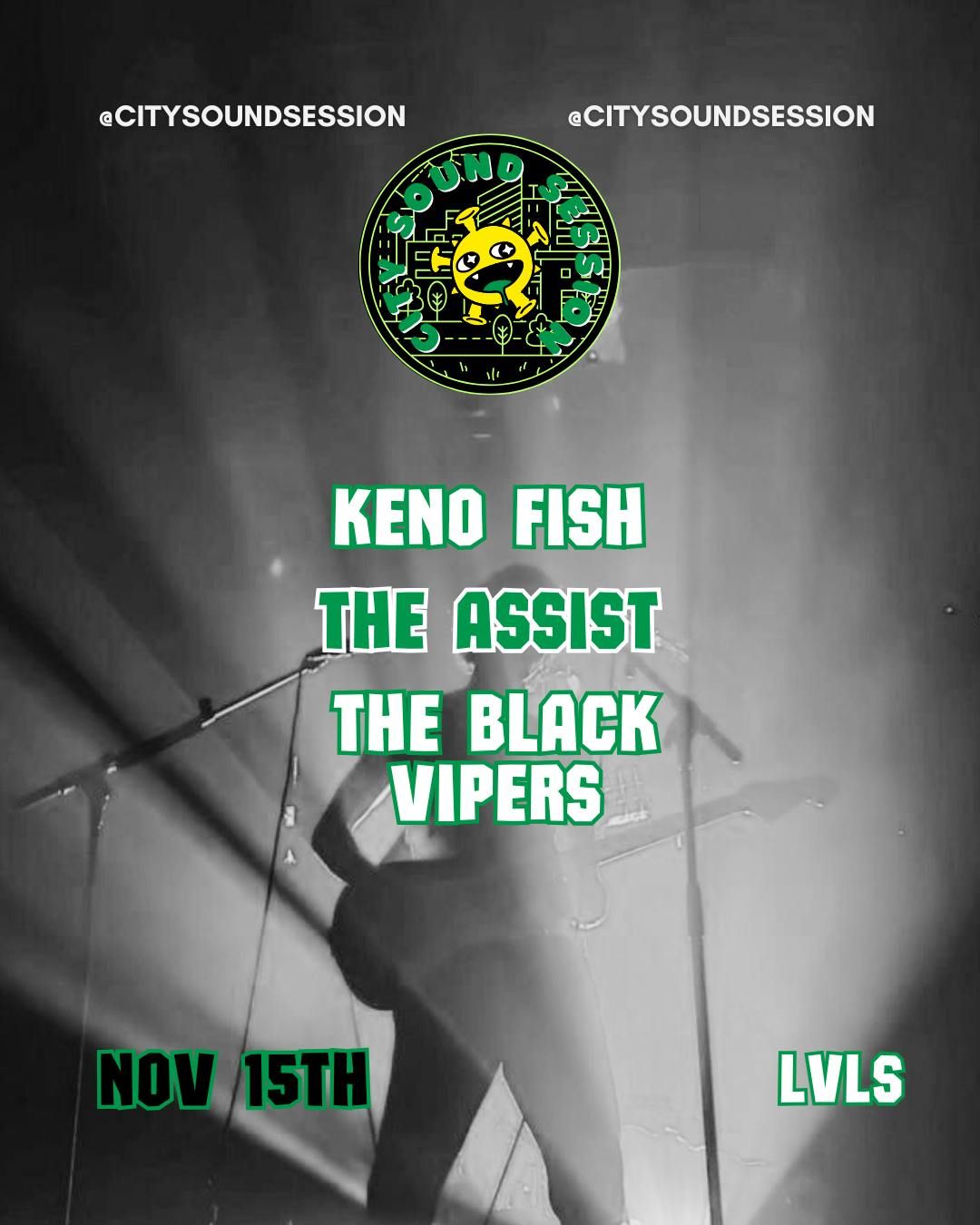 City Sound Session with Kenofish, The Assist, The Black Vipers