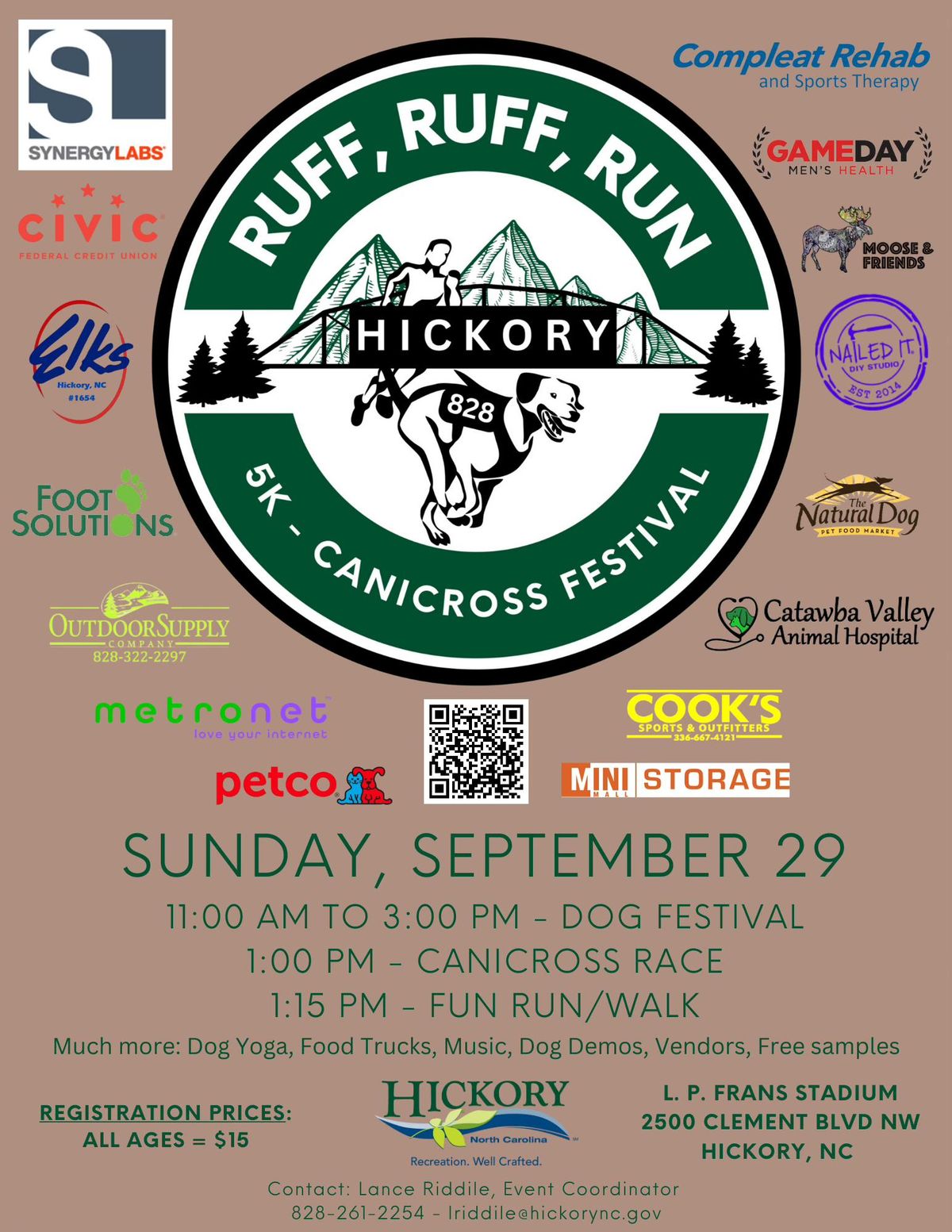 Moose & Friends Bluegrass Trio @ the Ruff, Ruff, Run, Dog Festival + 5k Canicross 