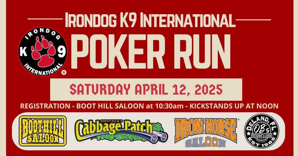 Irondog K9 International Poker Run 