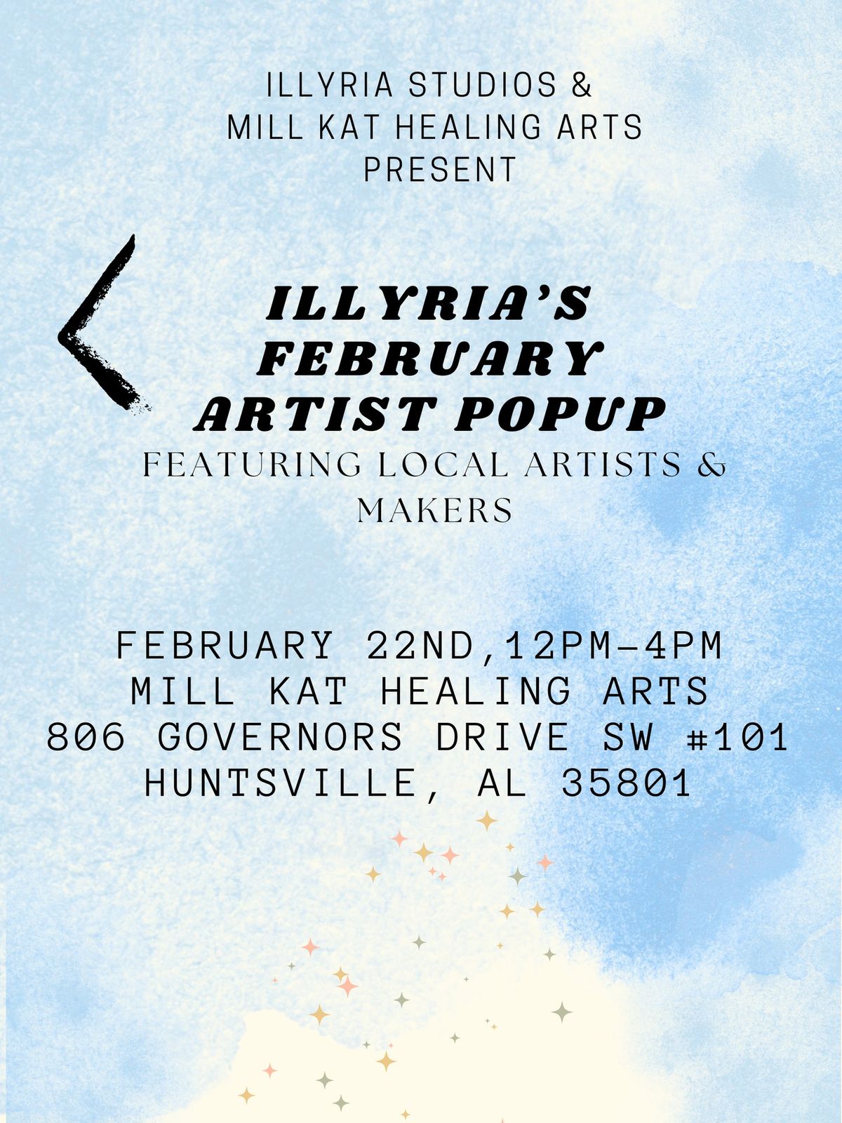 illyria's February Artist Popup 