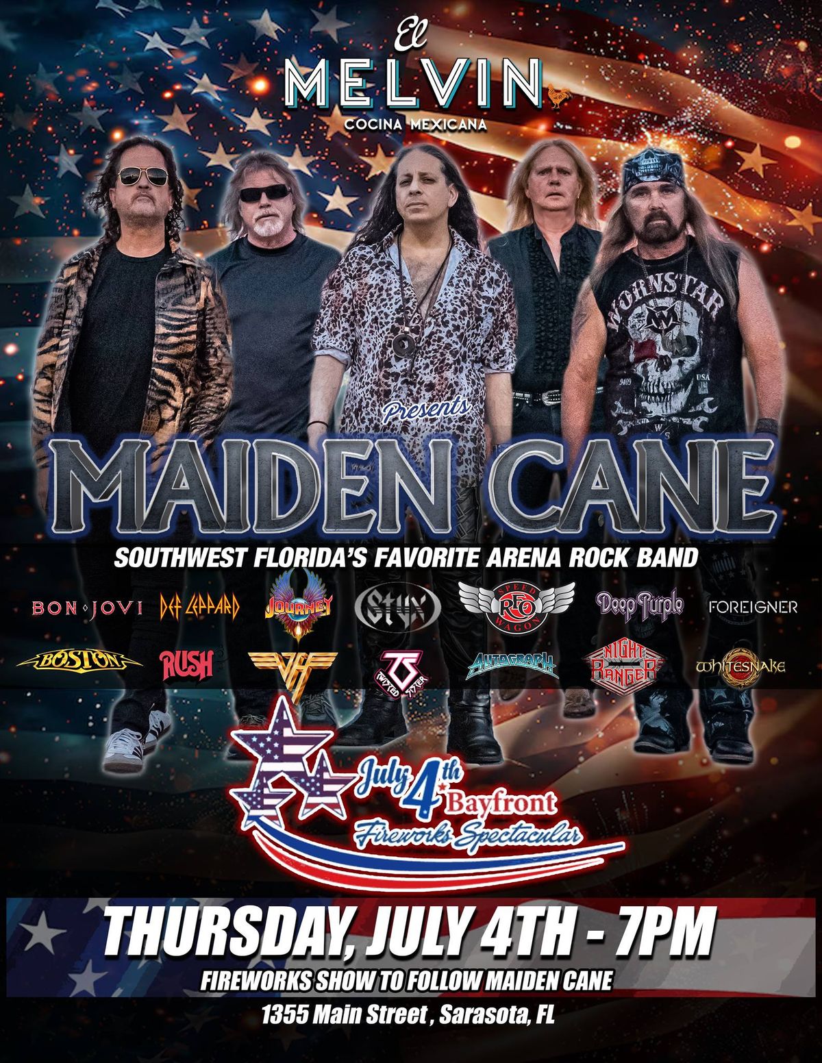Maiden Cane comes to Sarasota for a 4th of July Block Party