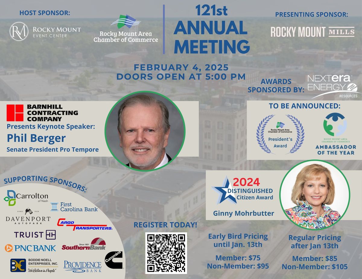 121st Annual Meeting Presented by the Rocky Mount Mills