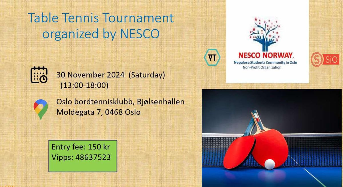 NESCO BOYS AND GIRLS TABLE TENNIS TOURNAMENT