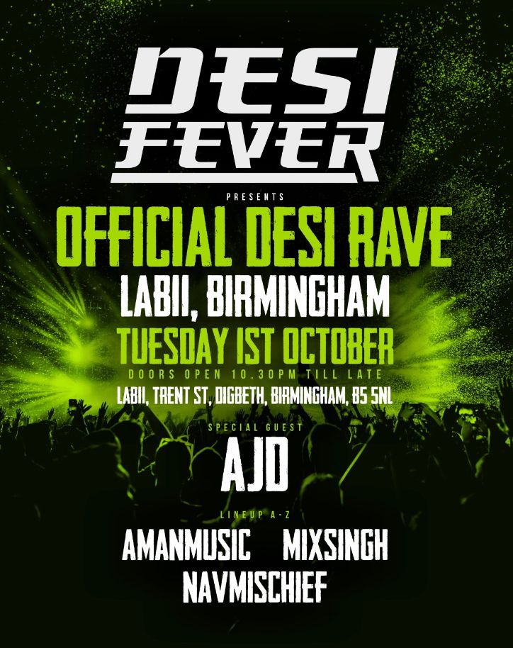 Desi Fever X Lab11 Birmingham: The Official Desi Rave\ud83d\udd25