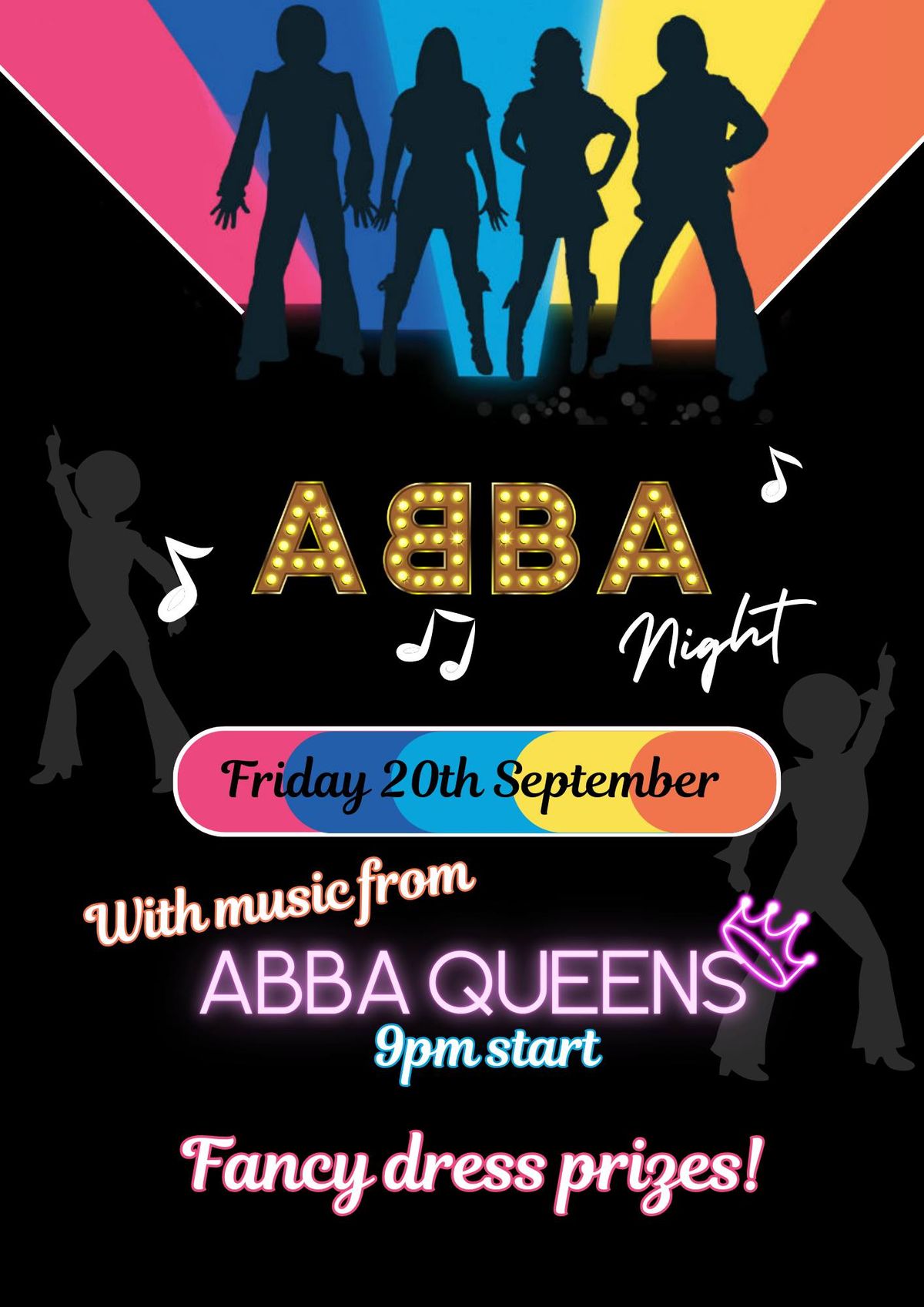 ABBA NIGHT AT THE WELLY | 20TH SEPTEMBER