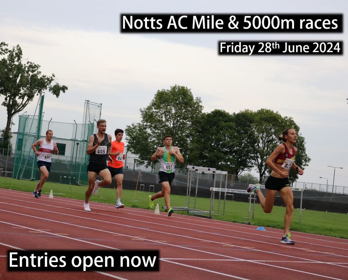 Notts AC Mile and 5000m races 