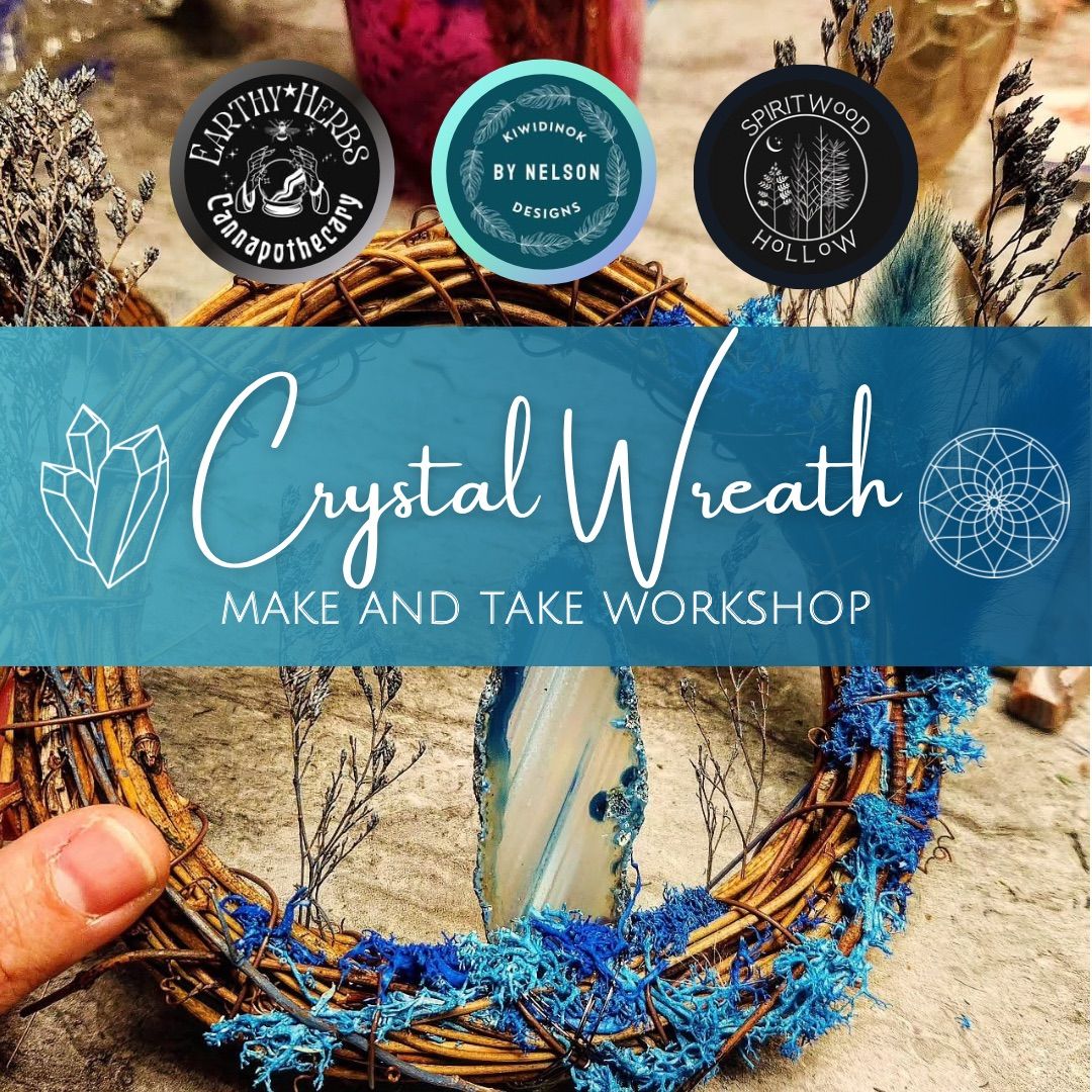 Crystal Wreath - Make and Take Workshop with Kiwidinok Designs\ud83e\udd8b