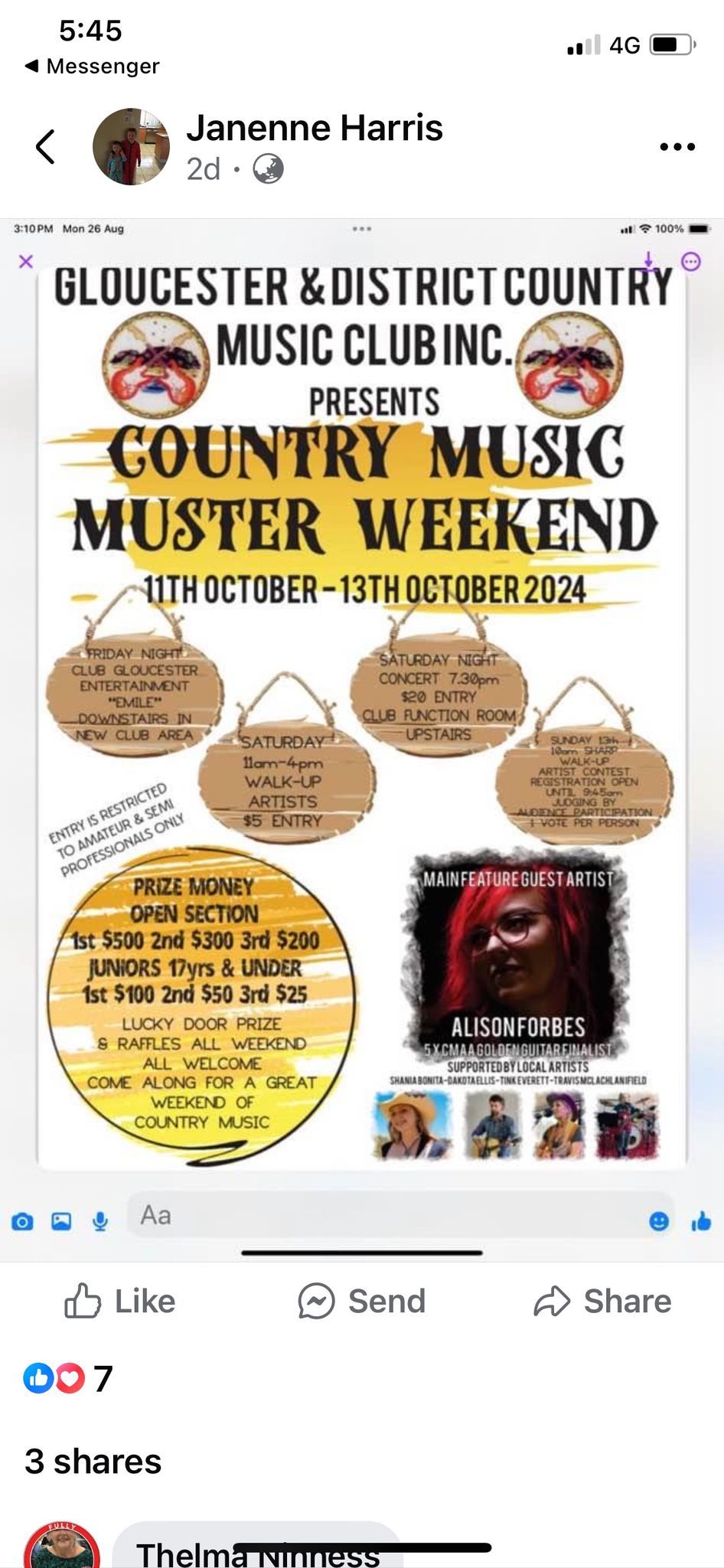 Gloucester Country Music Muster Weekend