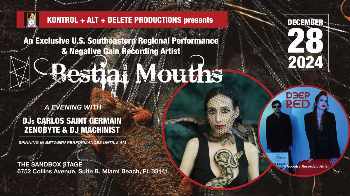 Bestial Mouths & Deep Red exclusive show 