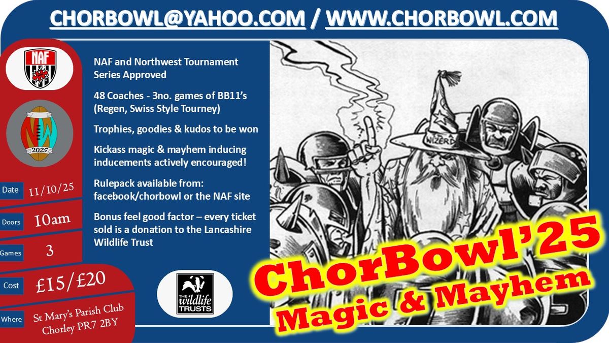 ChorBowl'25 - Magic & Mayhem