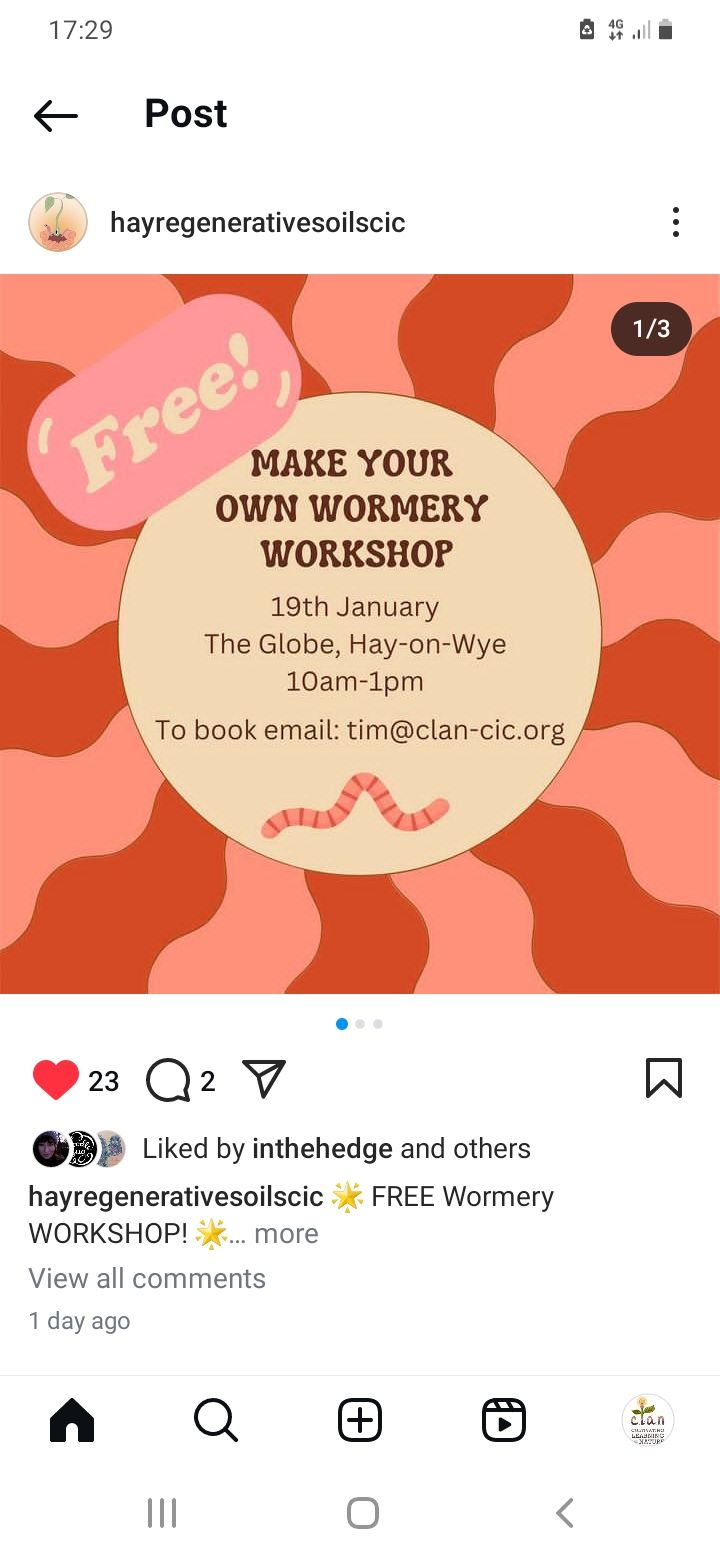 Make your own Wormery Workshop