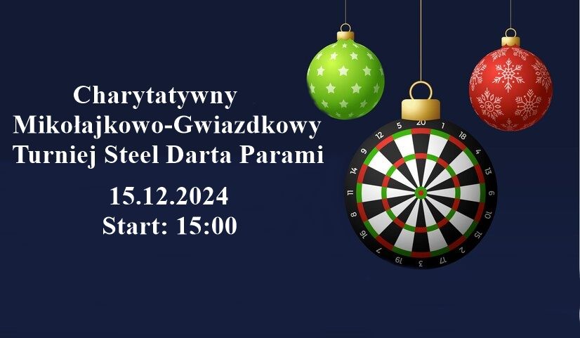 Charytatywny Miko\u0142ajkowo-Gwiazdkowy Turniej Steel Darta Parami w Falconie!