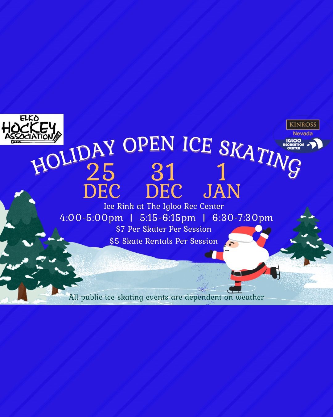 New Year\u2019s Day Open Ice Skate