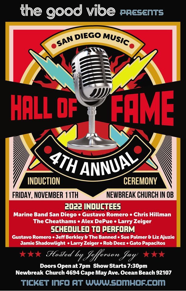 The San Diego Music Hall of Fame 4th Annual Induction Ceremony 