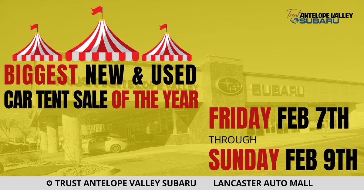 New & Used Car Tent Sale Event