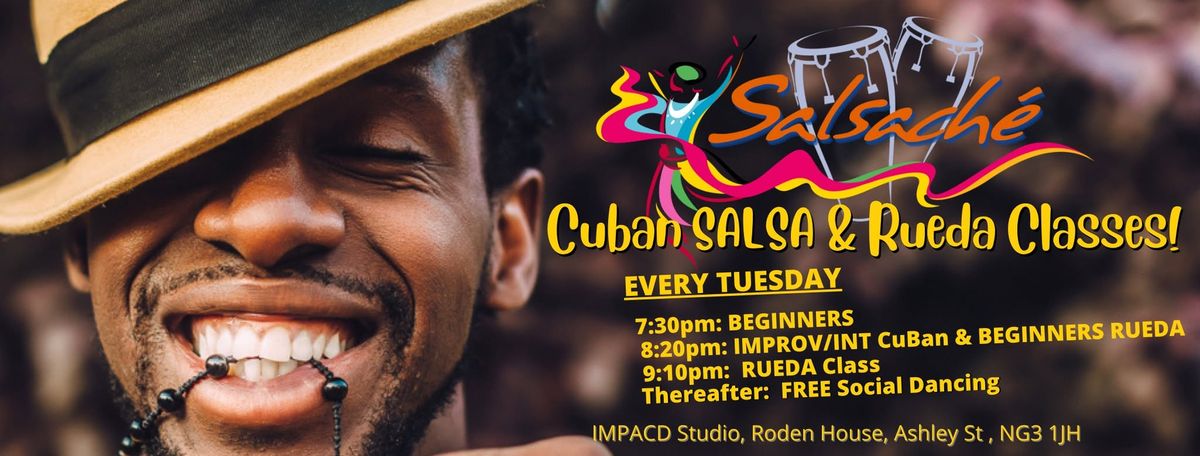 Exciting Cuban SALSA & RUEDA Classes \u2605 Beginners welcome \u2605 Tuesday in Nottingham! \u2605  NEW COURSES!