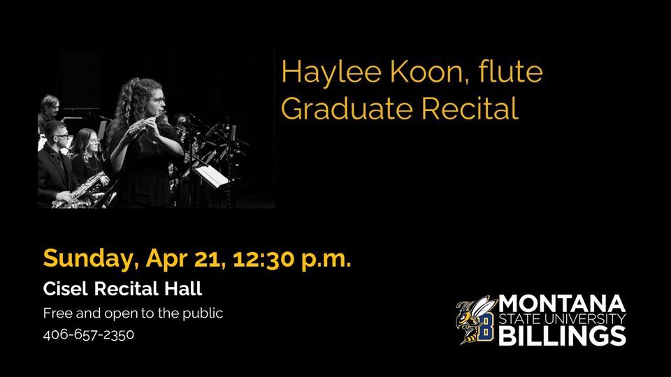 Haylee Koon, Graduate Flute Recital