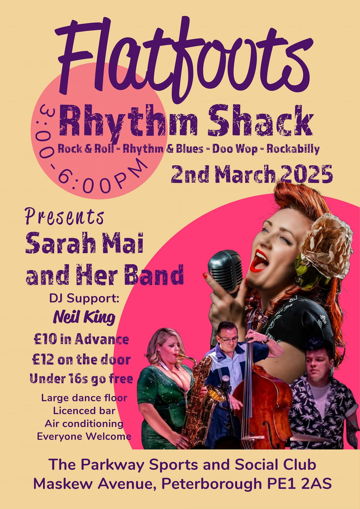 Flatfoots Rhythm Shack - Sarah Mai & Her Band + DJ Neil King