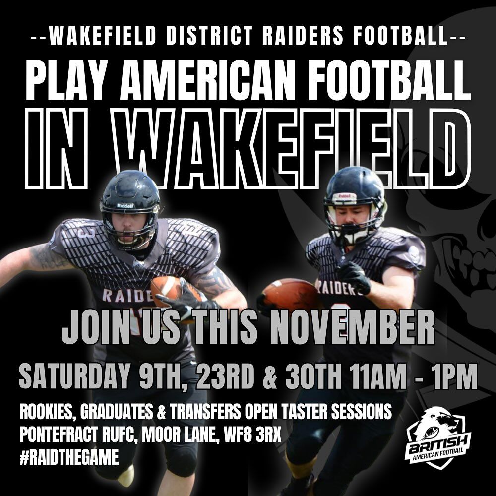 Wakefield District Raiders American Football Taster Session #2