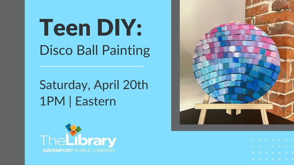 Teen DIY: Disco Ball Painting