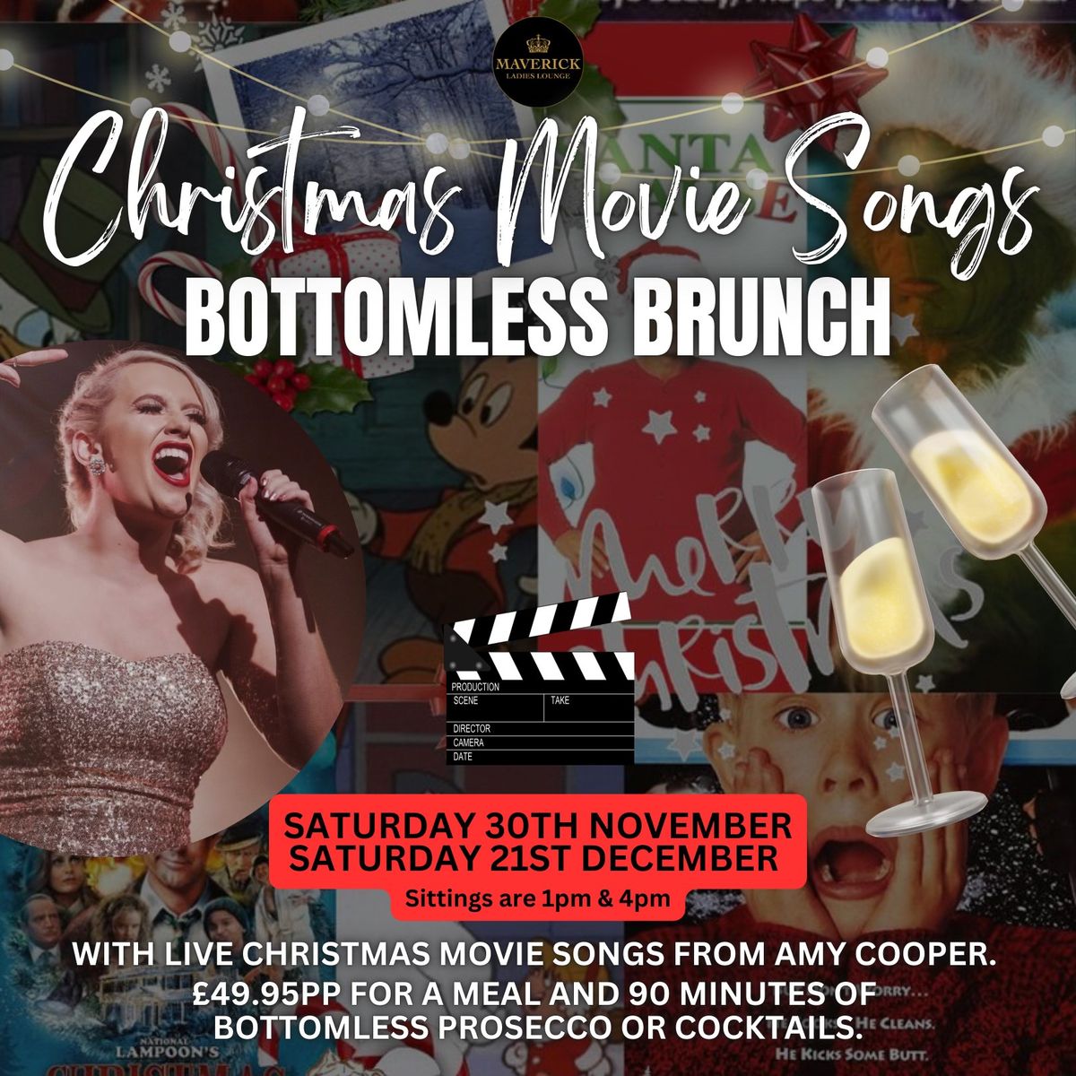 CHRISTMAS MOVIE SONGS BOTTOMLESS BRUNCH!