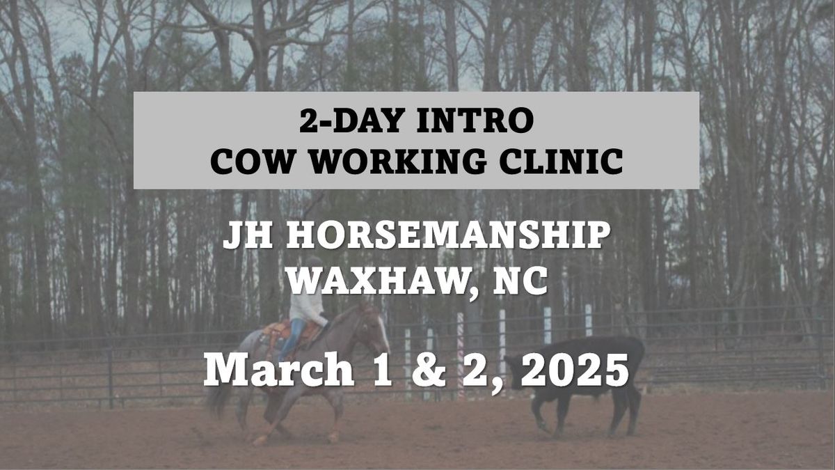 Intro Cow Working Clinic with JH Horsemanship