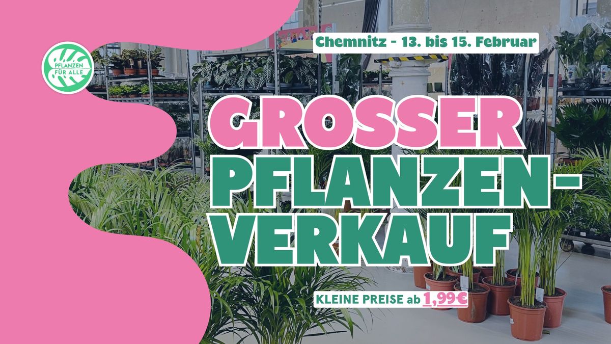 Gro\u00dfer Pflanzenverkauf - Chemnitz