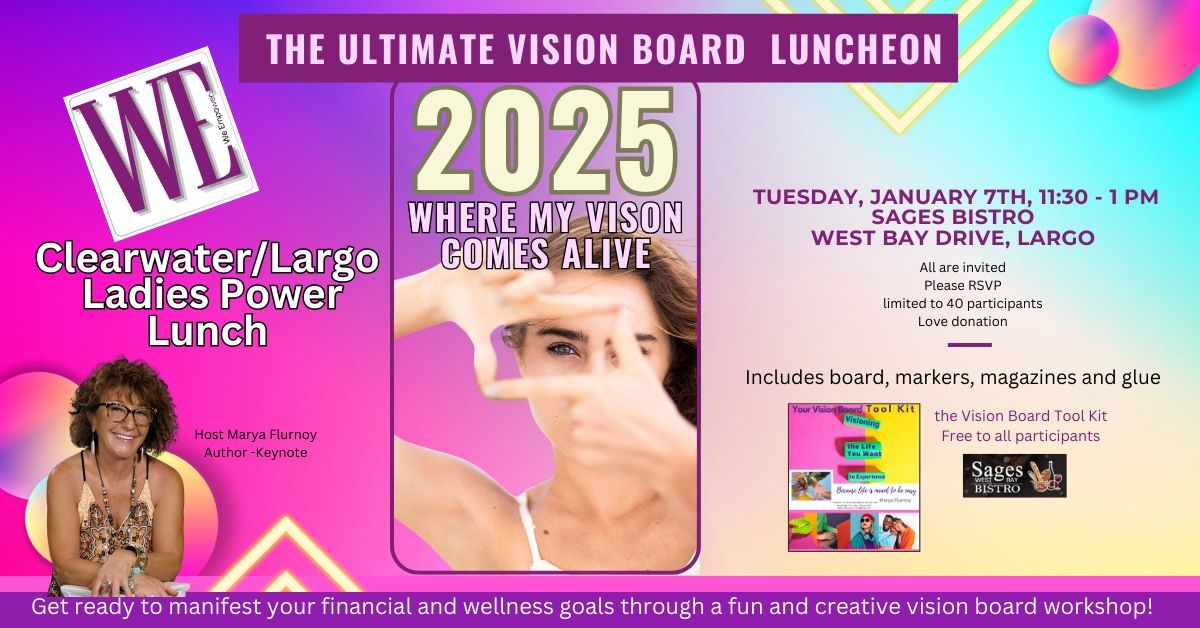 Ladies Power Lunch Clearwater- The Ultimate Vision Board Party