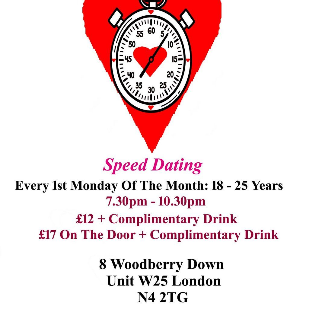 Speed Dating. 18 -  25 years. Mondays