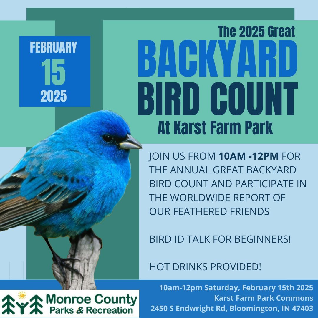 Backyard Bird Count at Karst Farm Park