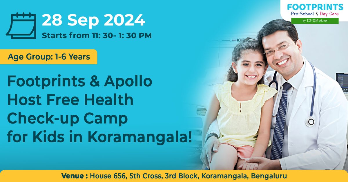 Apollo Cradle and Footprints Present Free Health Check-Up for Children!