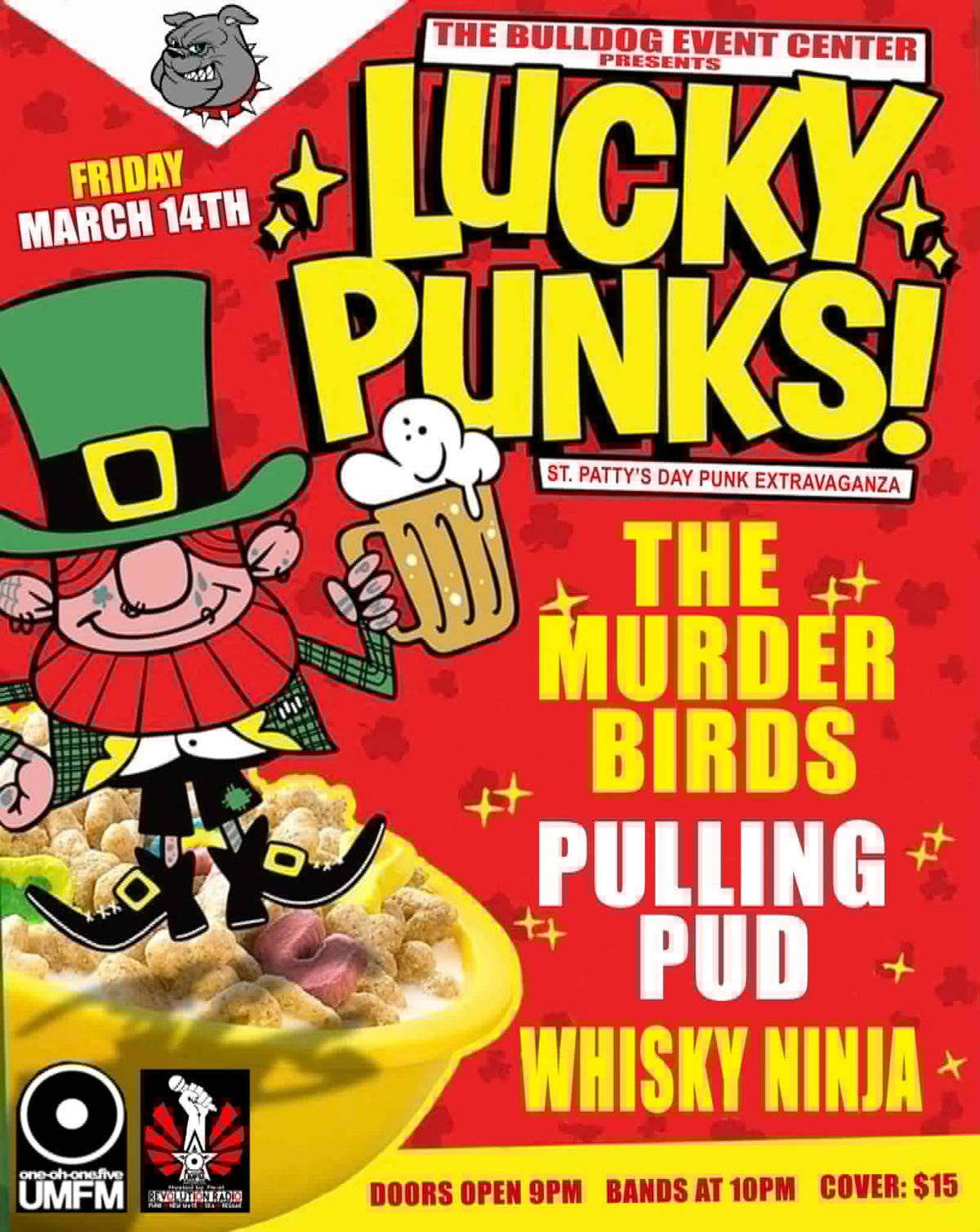 St Paddy's Day with The Murder Birds, Pulling Pud and Whisky Ninja