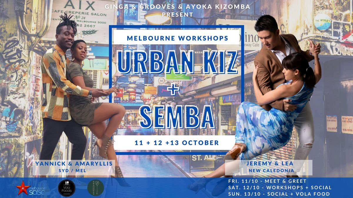 Melbourne Urban Kiz + Semba Workshops