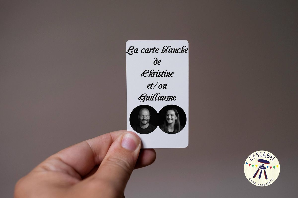 Spectacle th\u00e9\u00e2tre d'impro  La Carte Blanche de Chriss 