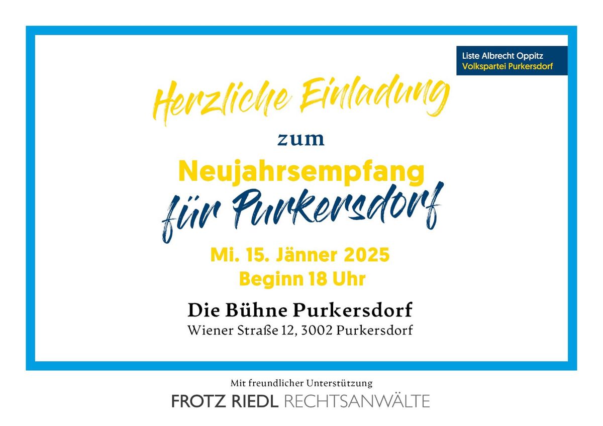 Neujahrsempfang der VP Purkersdorf