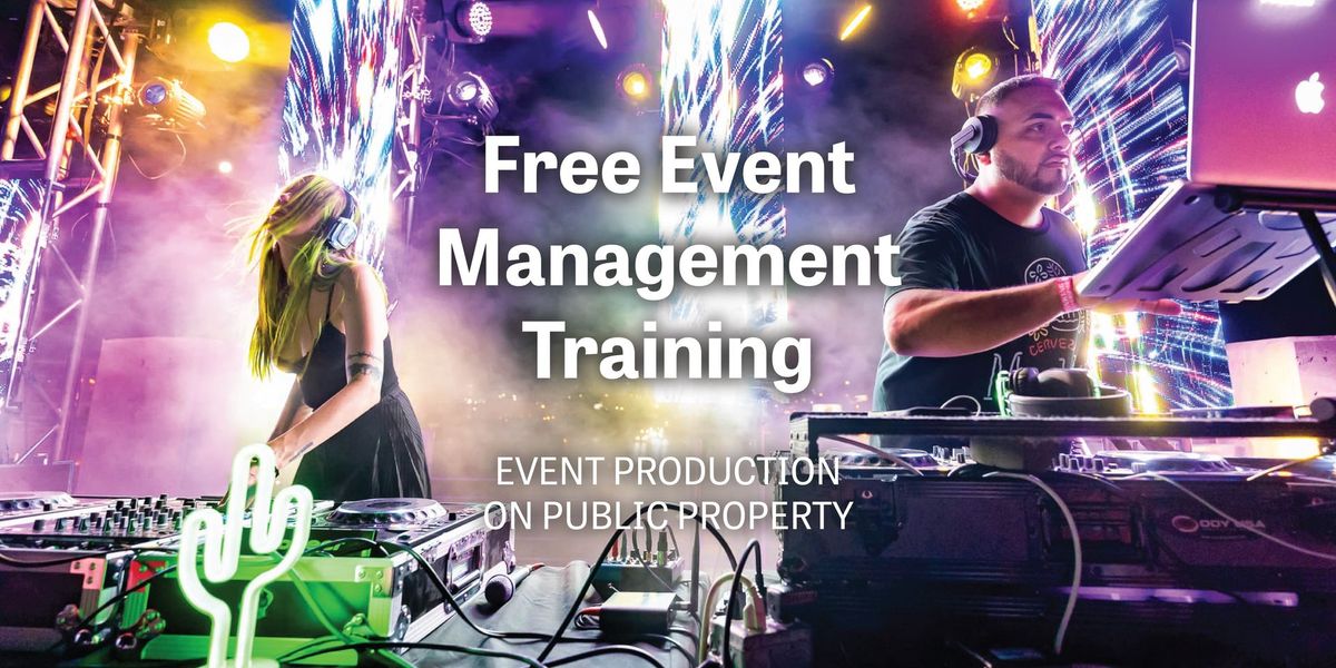 Free Event Management Training - Part 1